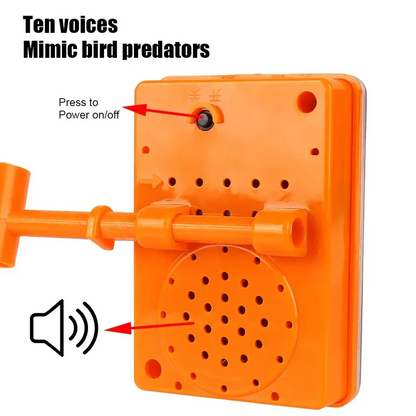 Reflective Solar Bird Deterrent with Ultrasonic and Light Defense