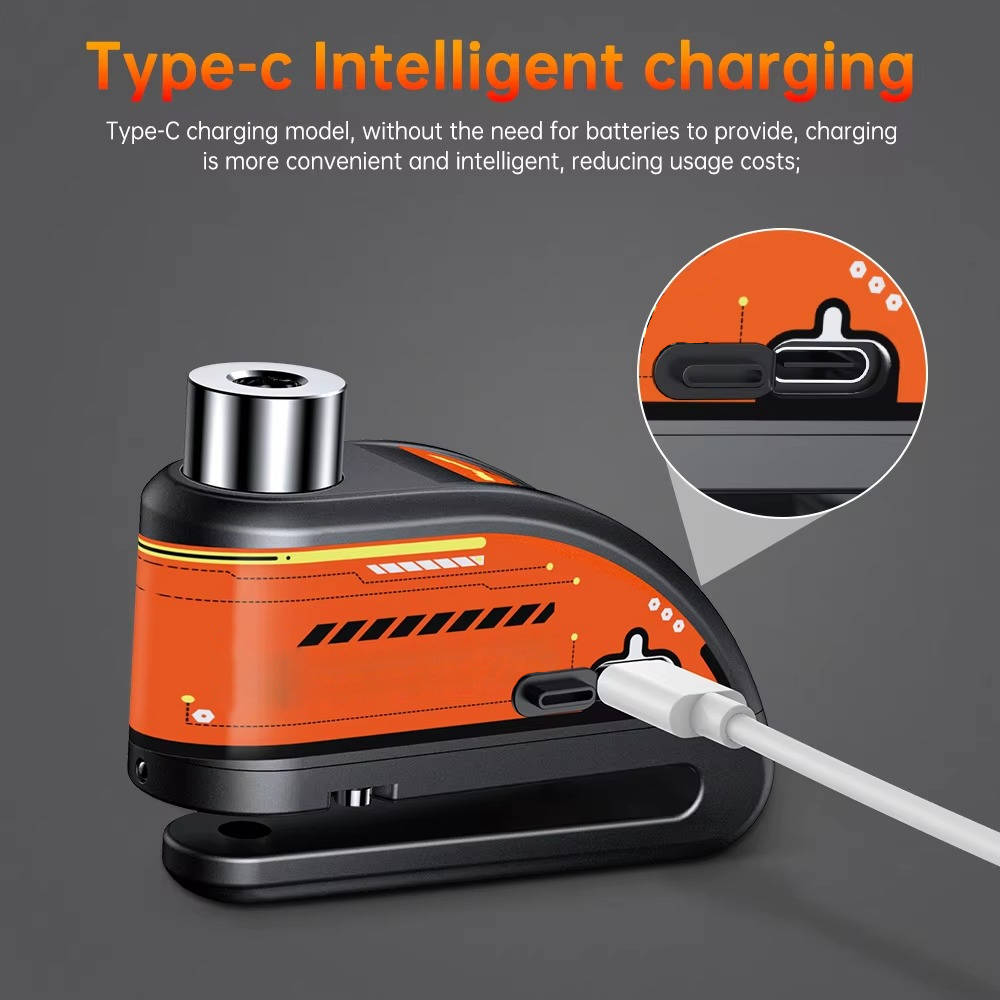 Motorcycle Disc Brake Lock with Alarm