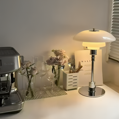 Dimmable Round Table Lamp Modern LED Light