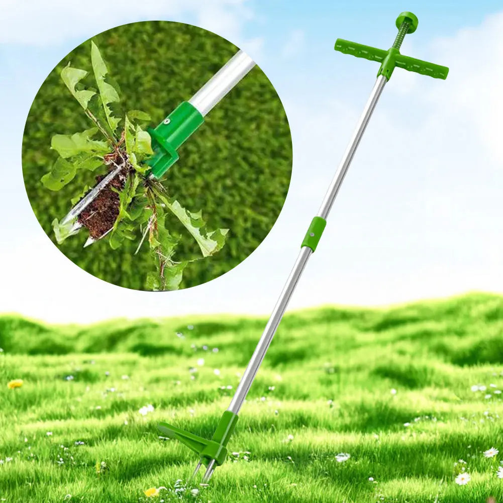 Long Handle Weed Puller Tool with Claw Design