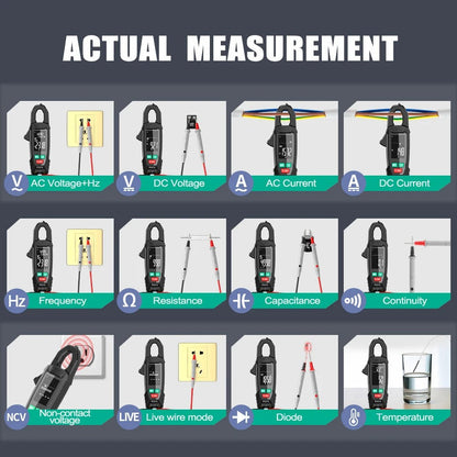 Digital AC/DC Clamp Meter Multimeter