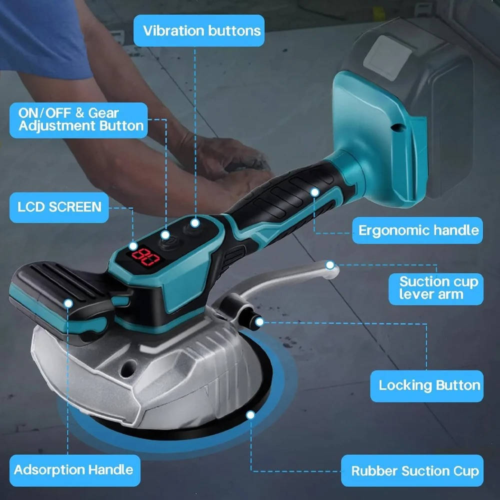 Tile Leveling Suction Cup & Vibration Tool