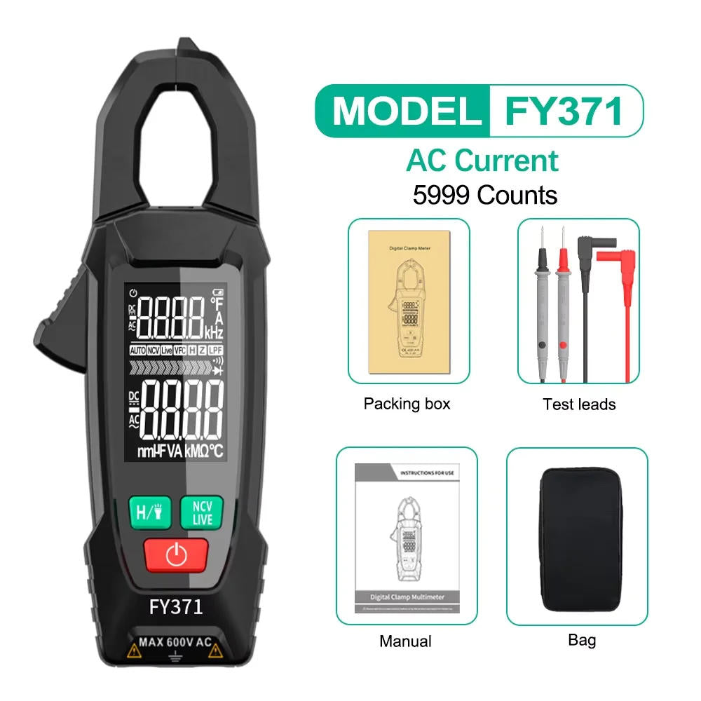 Digital AC/DC Clamp Meter Multimeter