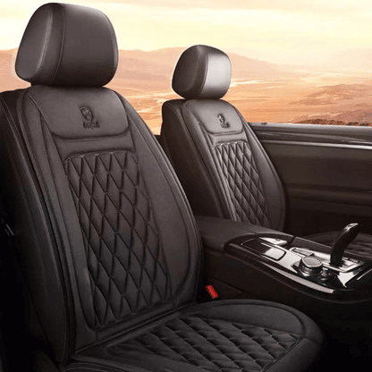 Heated Car Seat Cover – 12V/24V Electric Seat Warmer with Adjustable Temperature, Cotton or Flannel