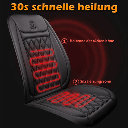 Heated Car Seat Cover – 12V/24V Electric Seat Warmer with Adjustable Temperature, Cotton or Flannel