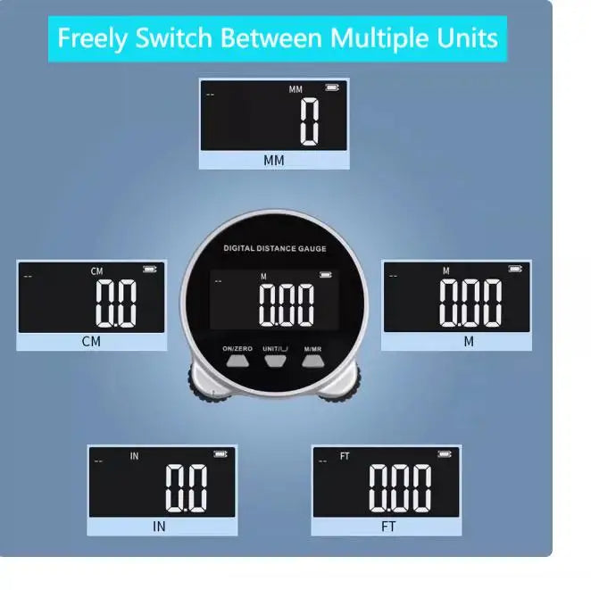 Digital Tape Measure with LCD Display