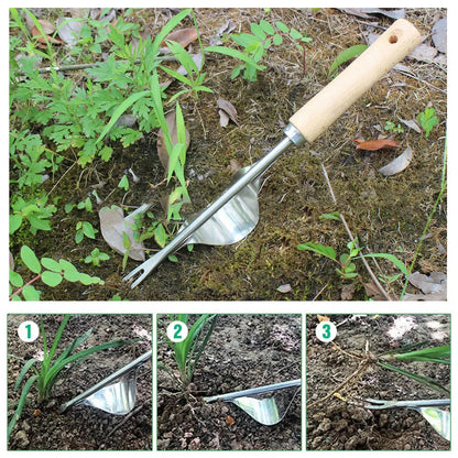 Long Handle V-Shaped Weed Puller Garden Tool