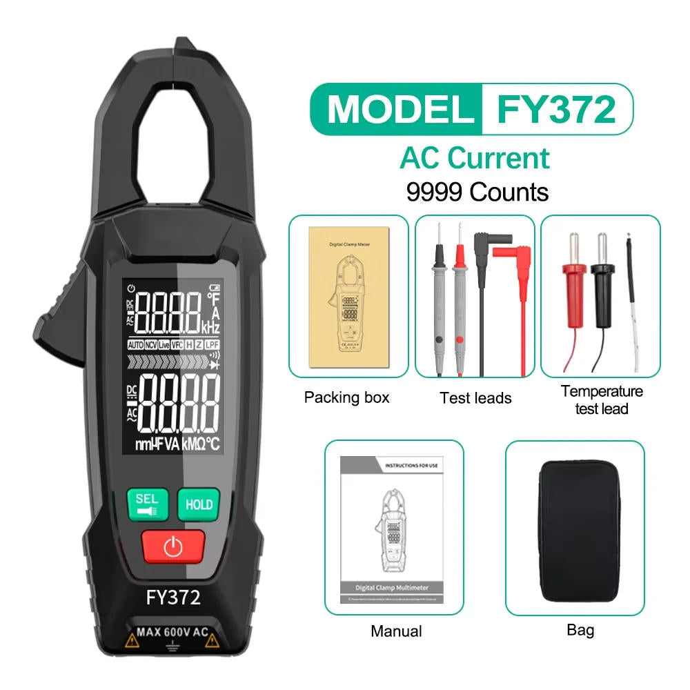 Digital AC/DC Clamp Meter Multimeter