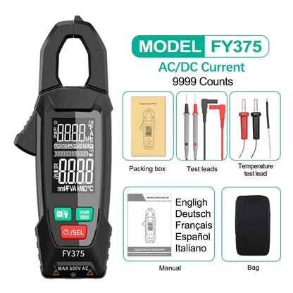 Digital AC/DC Clamp Meter Multimeter