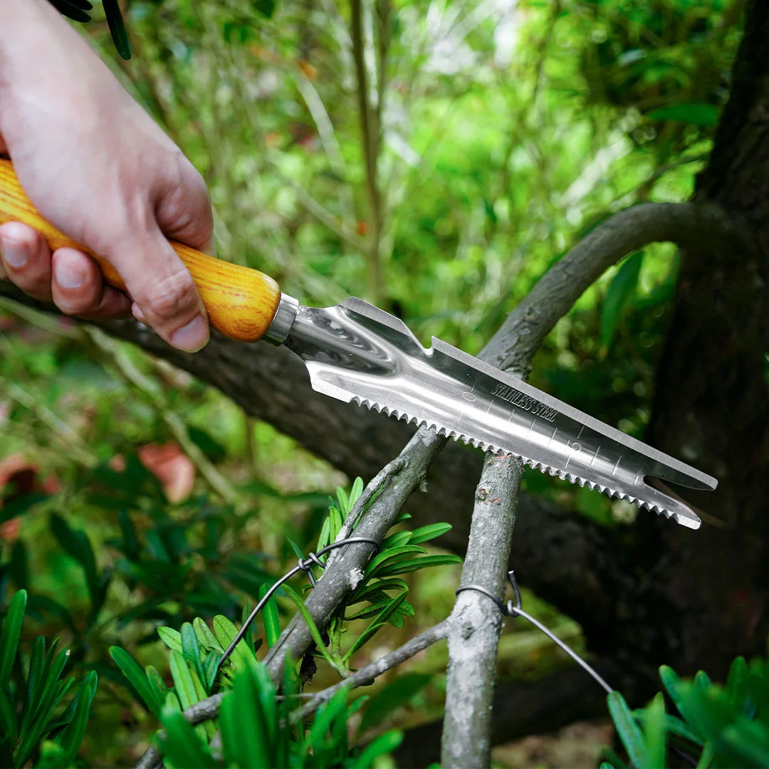 5-in-1 Stainless Steel Weed Puller Tool