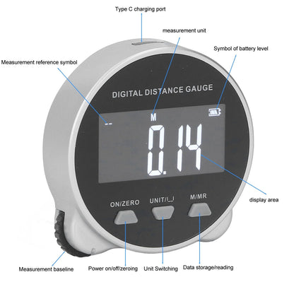 Digital Tape Measure with LCD Display
