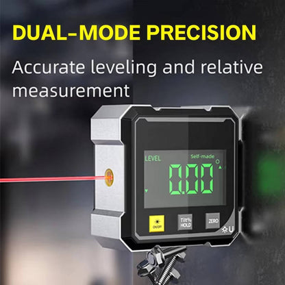 Digital Angle Finder with Laser Level Tool