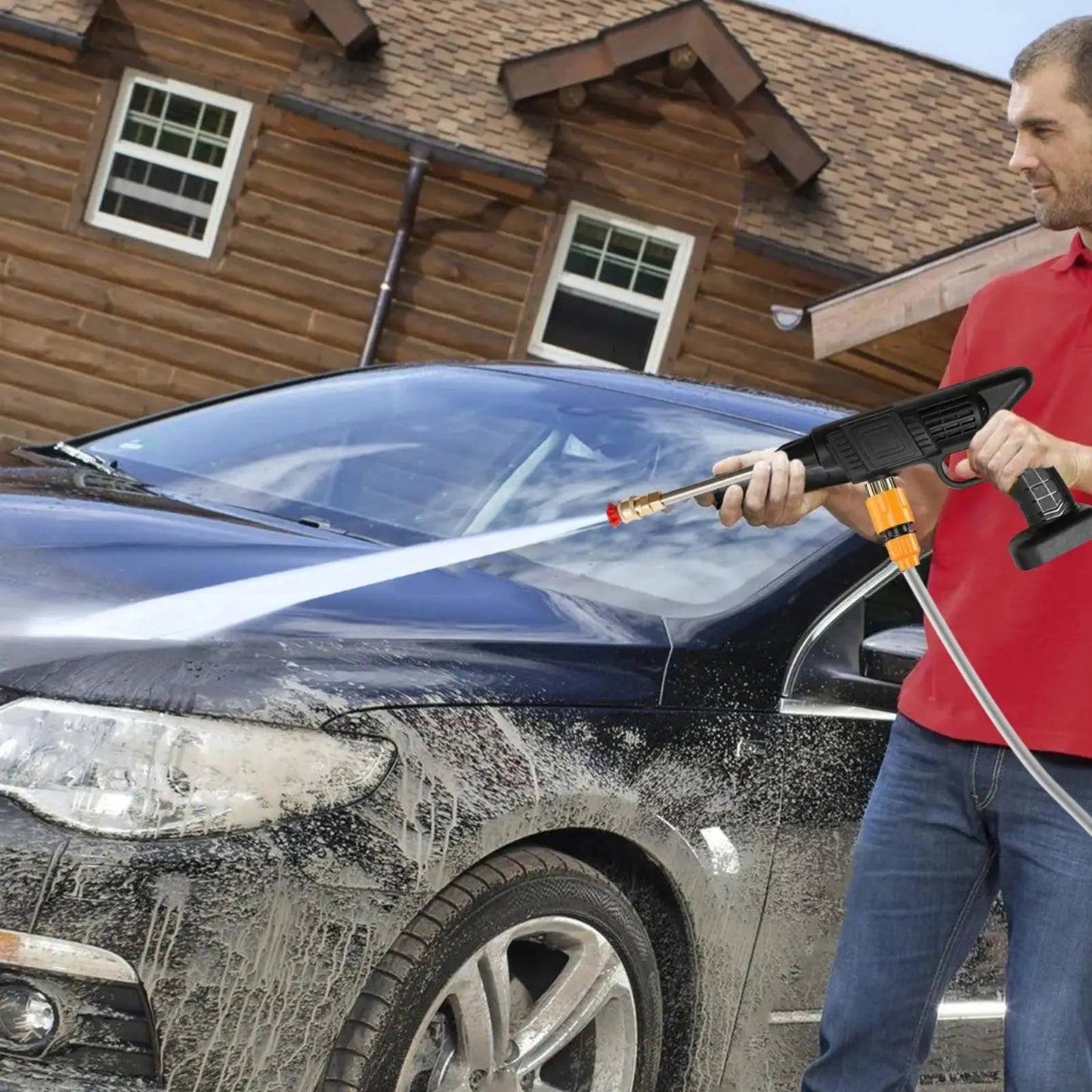 Cordless High-Pressure Water Spray Gun Kit