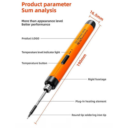 Digital Electric Soldering Iron Kit with Accessories
