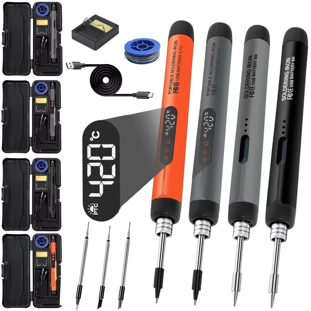 Digital Electric Soldering Iron Kit with Accessories