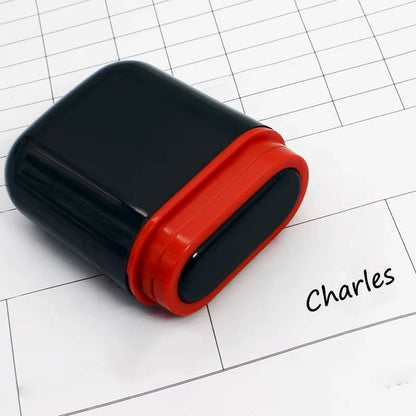 Personalized Signature Stamp with Custom Logo & Name
