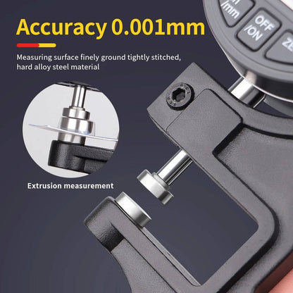 Digital Thickness Gauge for Metal, Paper & Fabric