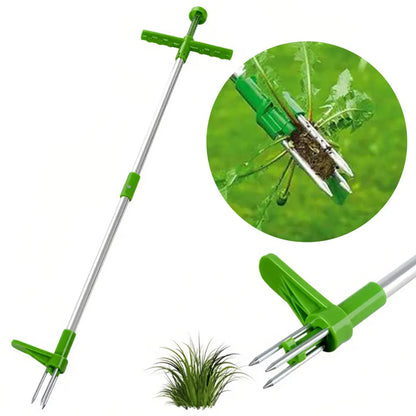Long Handle Weed Puller Tool with Claw Design