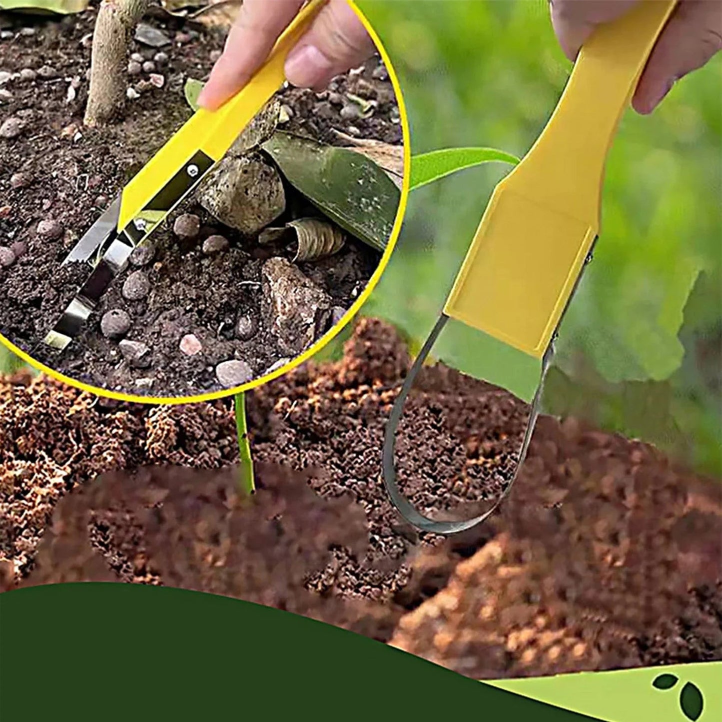 Portable Garden Weeder with Iron Loop Handle