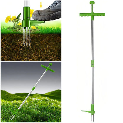 Long Handle Weed Puller Tool with Claw Design