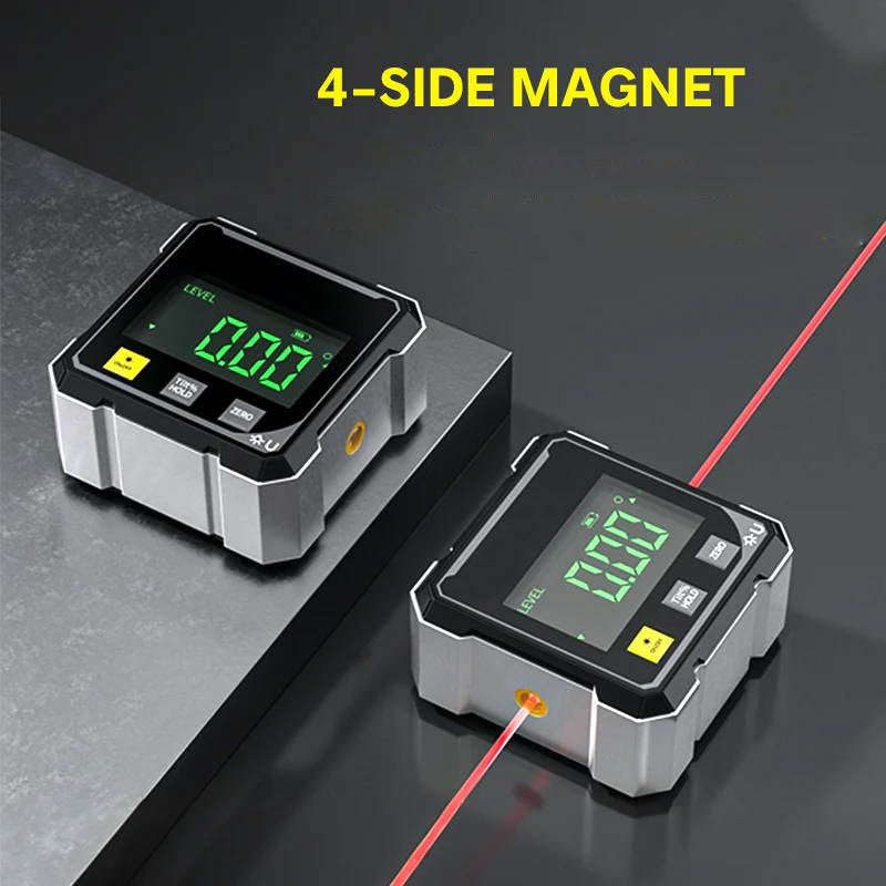 Digital Angle Finder with Laser Level Tool
