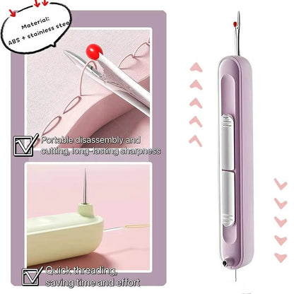 Needle Threader & Seam Ripper Sewing Tool