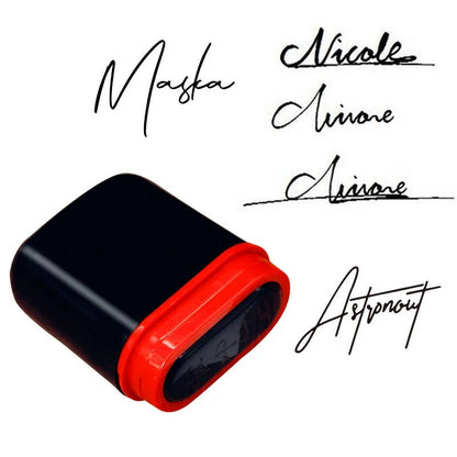 Personalized Signature Stamp with Custom Logo & Name
