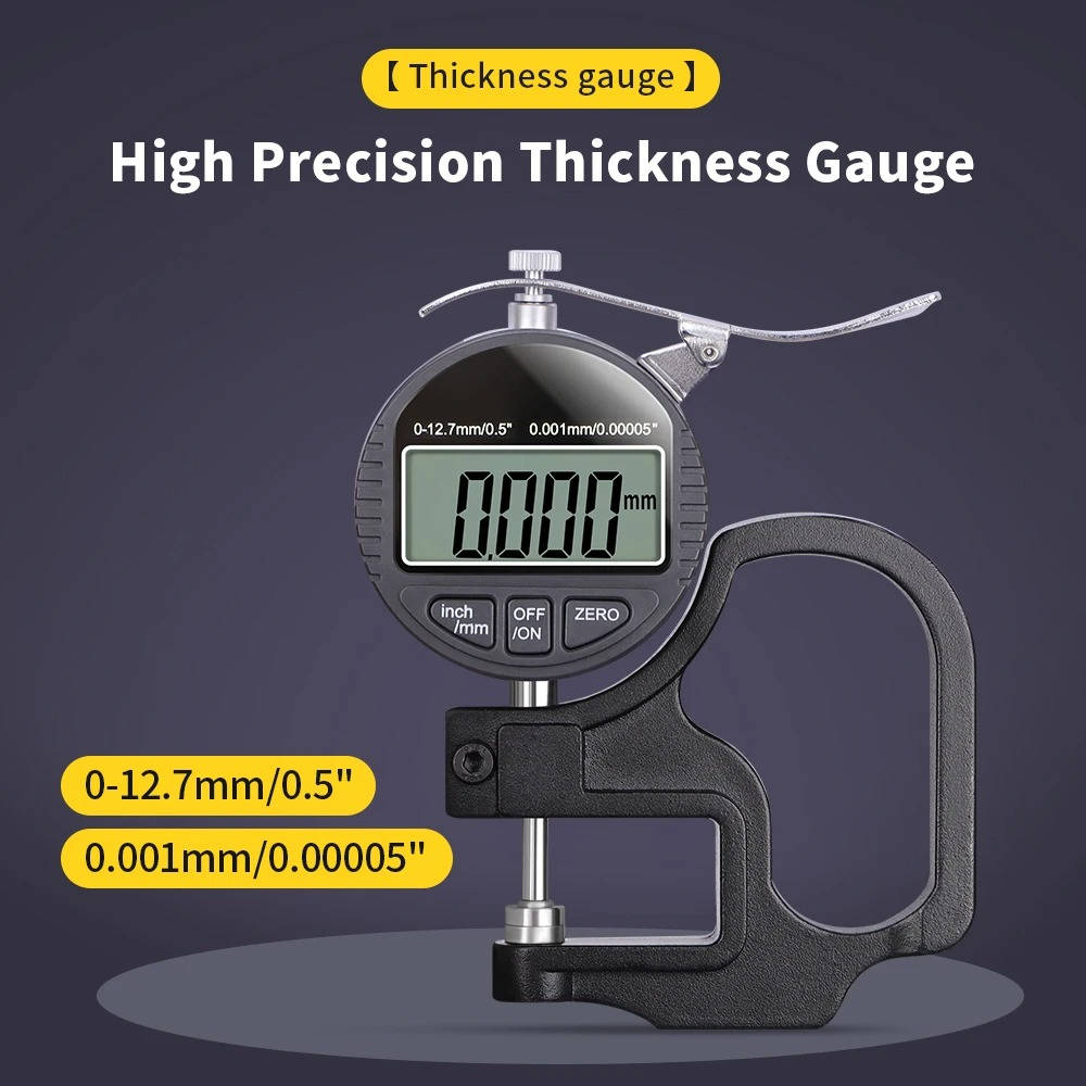 Digital Thickness Gauge for Metal, Paper & Fabric