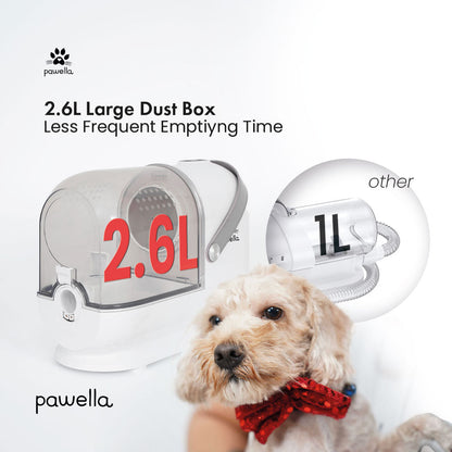 Pet Grooming Vacuum Kit – 5 Tools with 2.5L Dust Cup