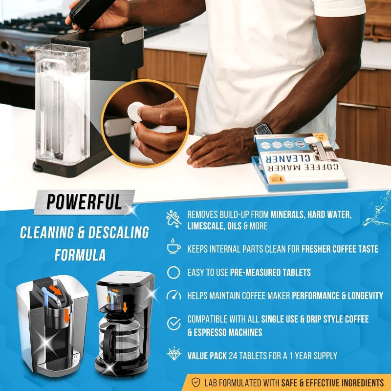 Coffee Machine Cleaning and Descaling Tablets