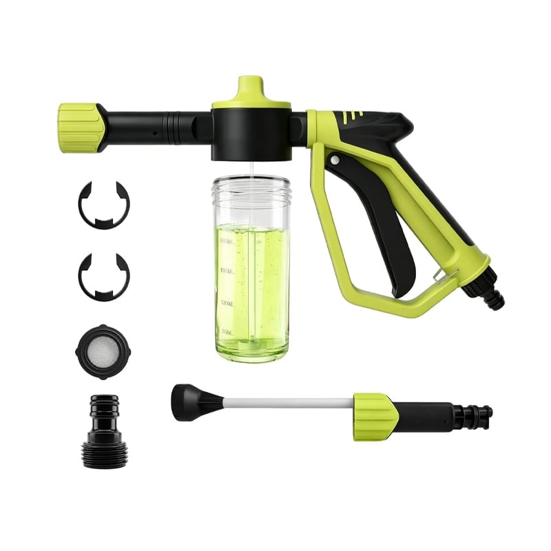 2-in-1 Car Wash Foam Cannon – Garden Hose Spray Gun Kit – image 8