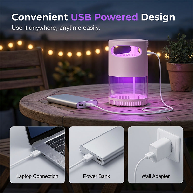 UV insect trap quiet with fan for mosquitoes
