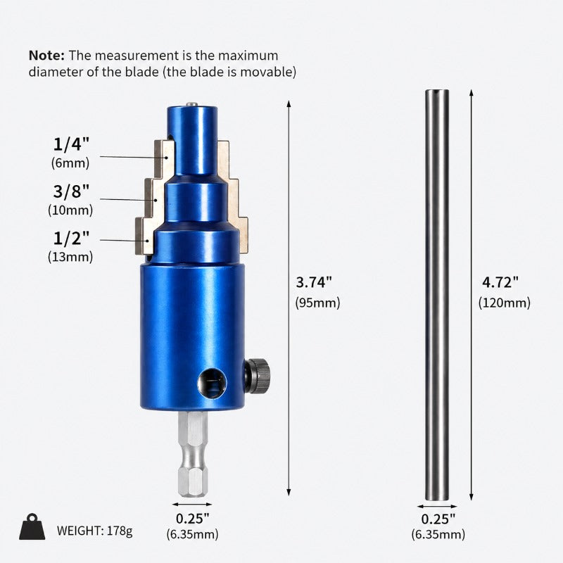 3-in-1 Broken Pipe Thread Extractor, 1/2, 3/4 and 1 Inch product image 8