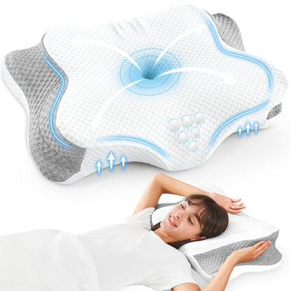 Ergonomic Memory Foam Pillow for Neck Support