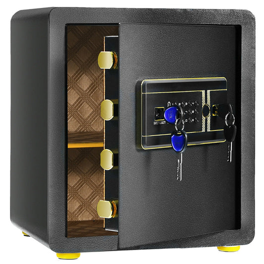 Electronic Safe Box 36x31x41cm - 3-Way Opening for Cash & Jewellery Storage