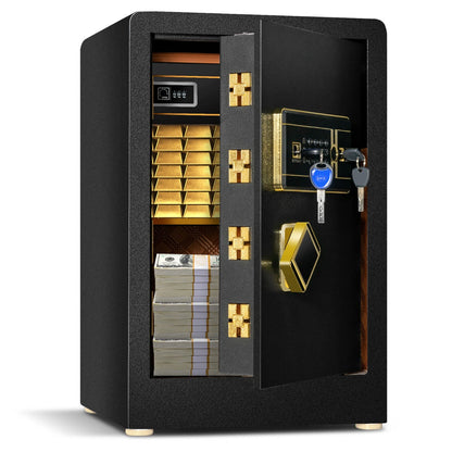 Electronic Safe Box - 36 x 31 x 41 cm, 3 Ways to Open, for Cash and Jewelry Storage - Perfect for Depositing Valuables Securely