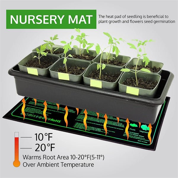 Seedling Heat Mat – Waterproof Electric Heating Pad for Seed Germination & Indoor Gardening