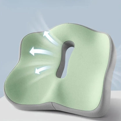 Ergonomic Memory Foam Seat Cushion with Lumbar Support