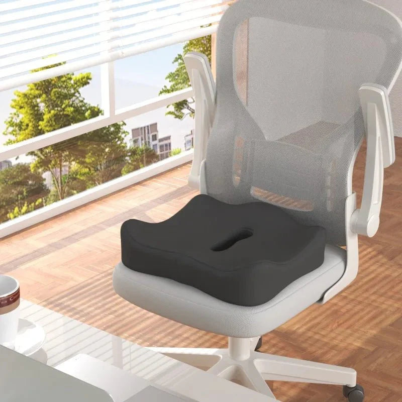 Ergonomic Memory Foam Seat Cushion with Lumbar Support