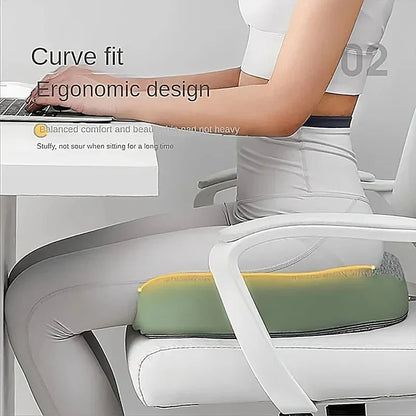Ergonomic Memory Foam Seat Cushion with Lumbar Support