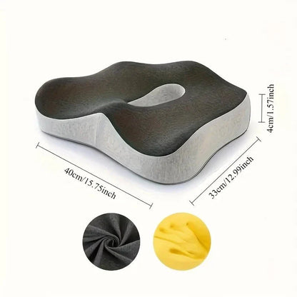 Ergonomic Memory Foam Seat Cushion with Lumbar Support