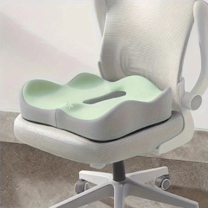 Ergonomic Memory Foam Seat Cushion with Lumbar Support