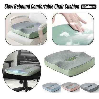 Ergonomic Memory Foam Seat Cushion with Lumbar Support