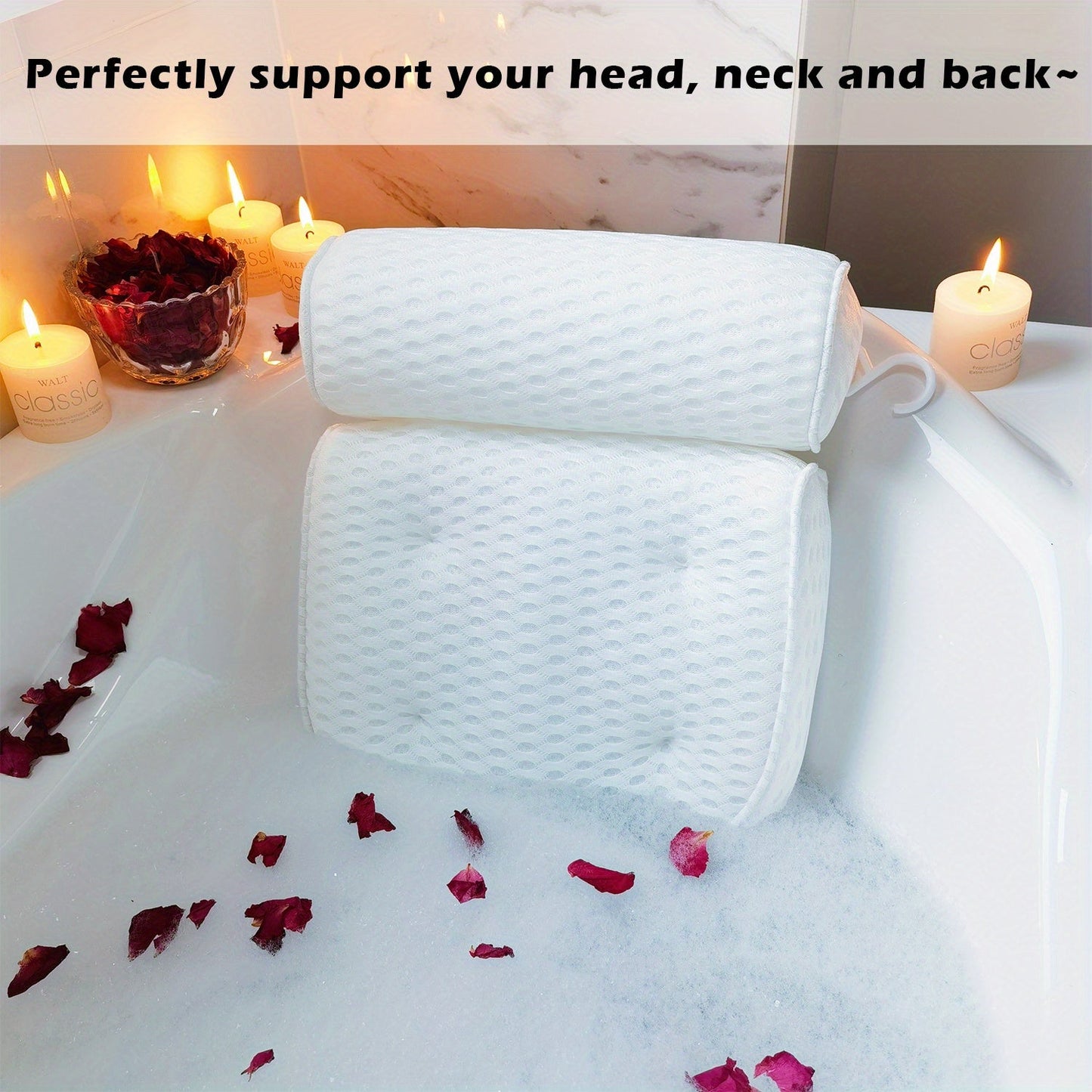 Bathtub Pillow Spa Cushion for Neck & Back Comfort