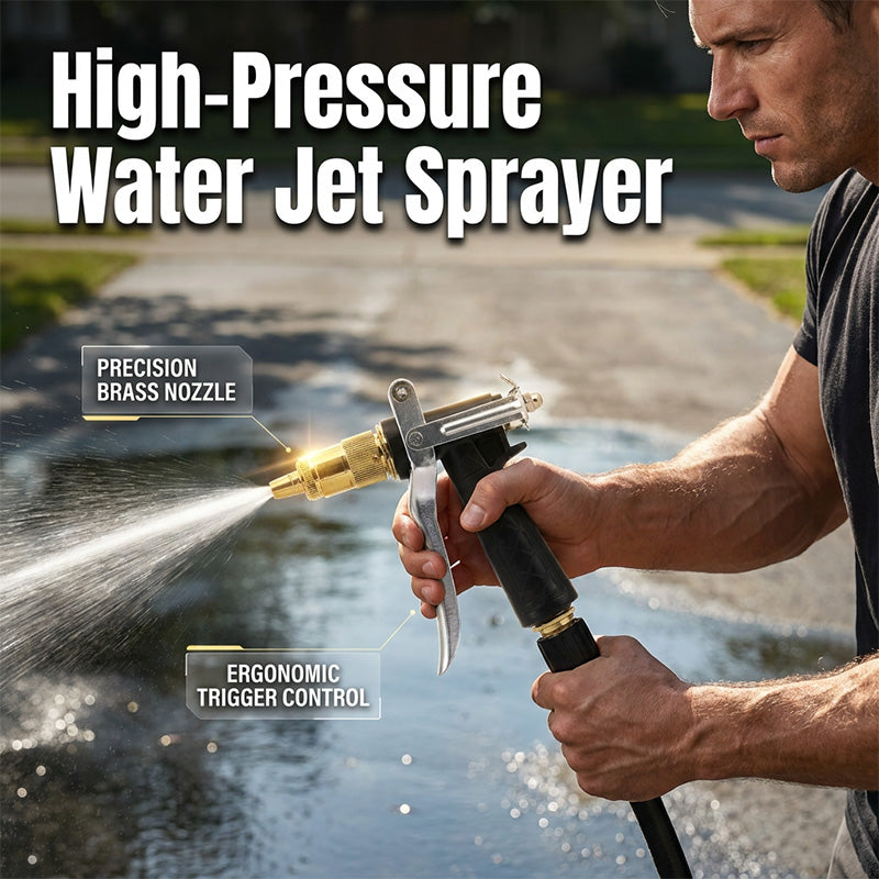 High-Pressure Garden Spray Gun with Adjustable Nozzle