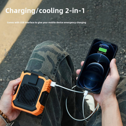 Portable Waist Fan for Hands-Free Cooling on Hot Days