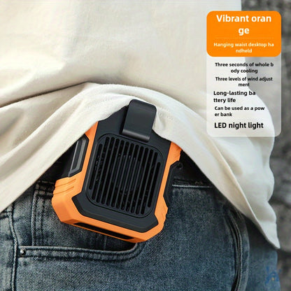Portable Waist Fan for Hands-Free Cooling on Hot Days