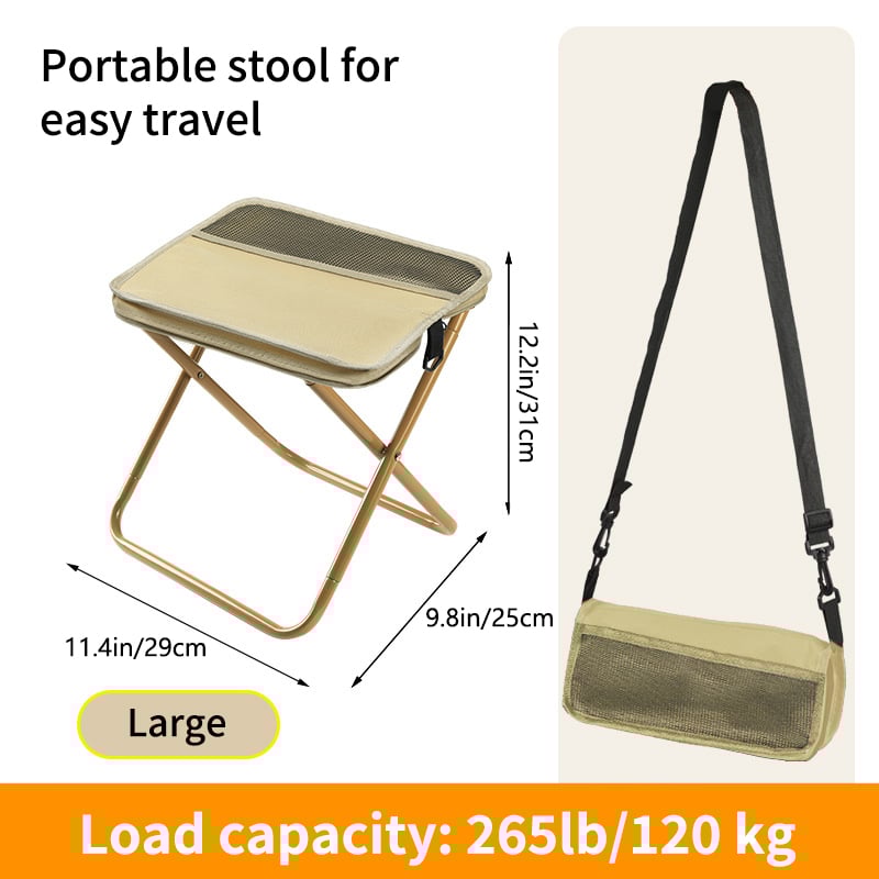 Ultra-Light Folding Stool – Heavy Duty 265 lb Capacity