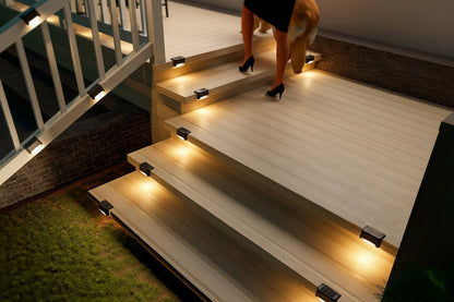 Solar LED Deck Lights - Outdoor Stair & Path Lights