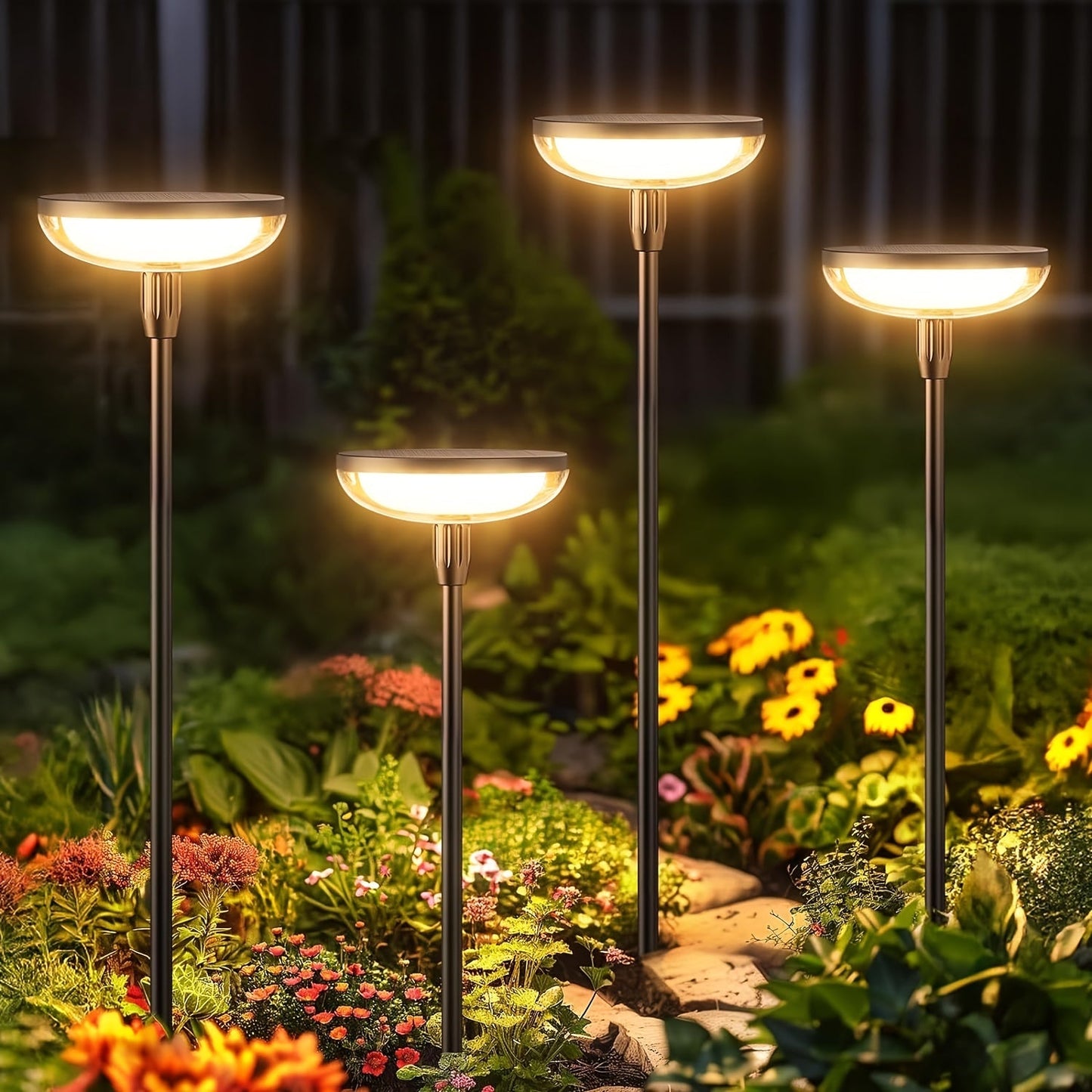 Solar Pathway Lights – Ultra Bright Outdoor Garden Lamps